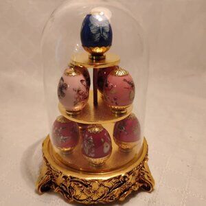 House of Faberge "Ruby Garden" Egg Set Collection